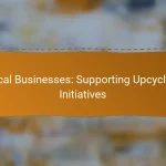 Local Businesses: Supporting Upcycling Initiatives