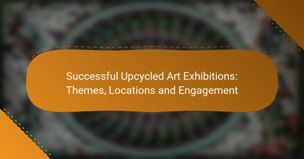 Successful Upcycled Art Exhibitions: Themes, Locations and Engagement