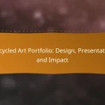 Upcycled Art Portfolio: Design, Presentation and Impact
