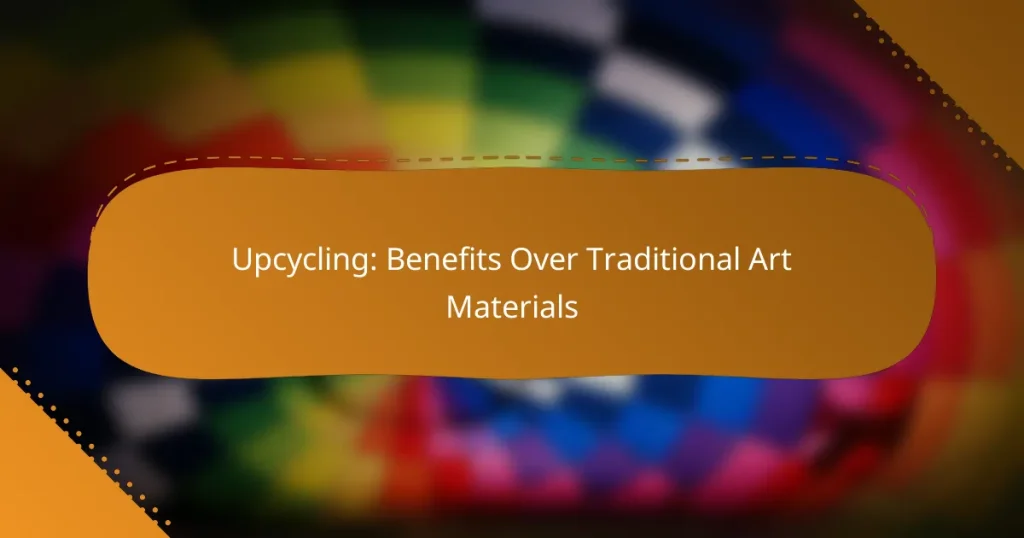 Upcycling: Benefits Over Traditional Art Materials
